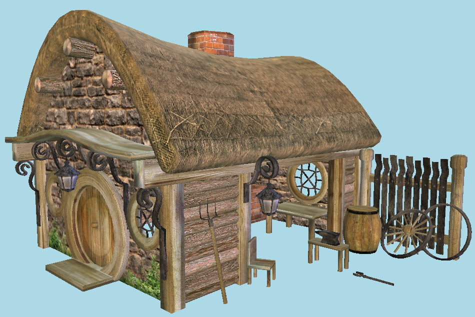 Blacksmith House 3d model